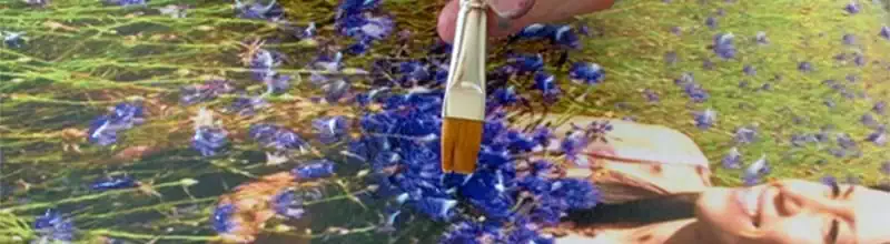 Текстурный гель на холсте