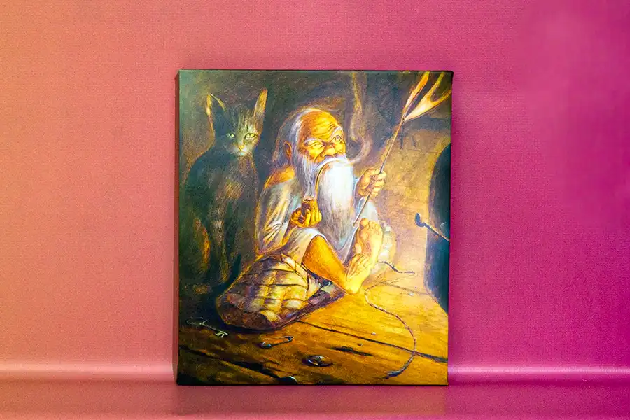 портрет на холсте 30 на 30