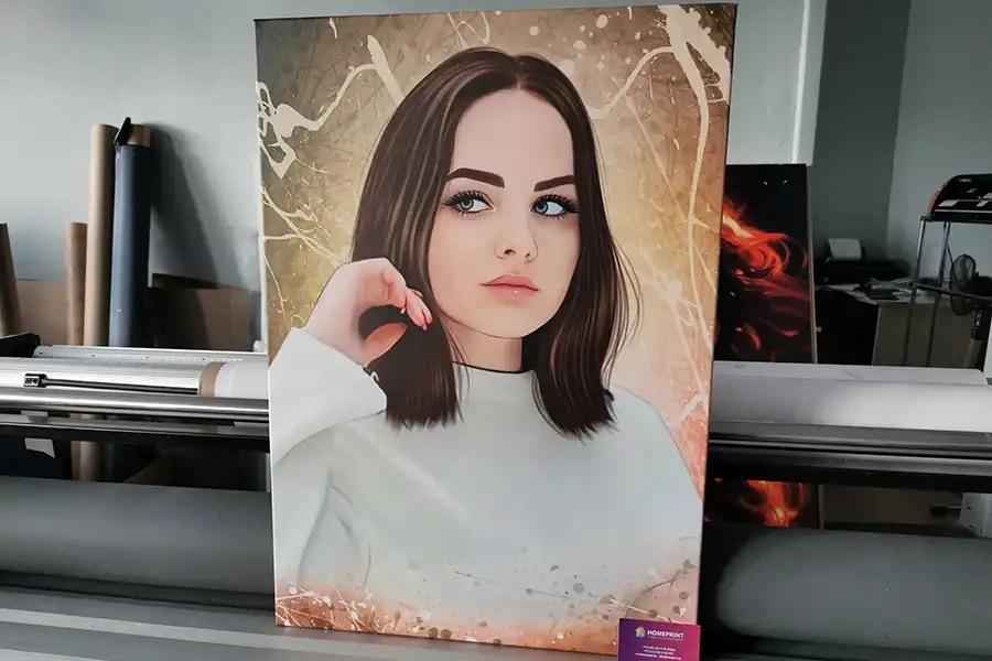 портрет на холсте по фотографии