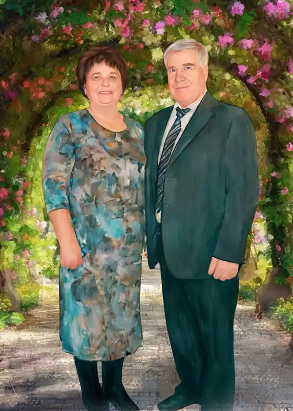 печать портрета на холсте