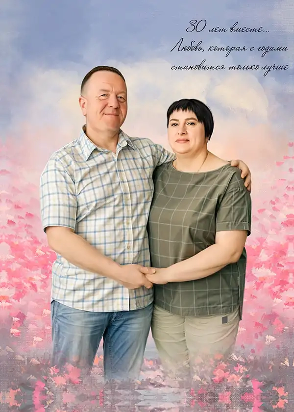 подарок портреты на холсте