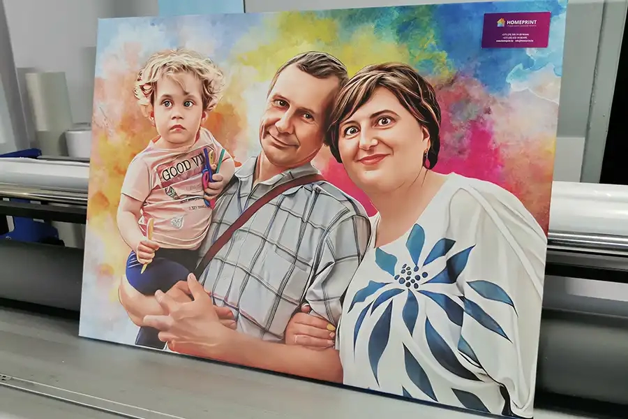 портреты на холсте по фотографии цена