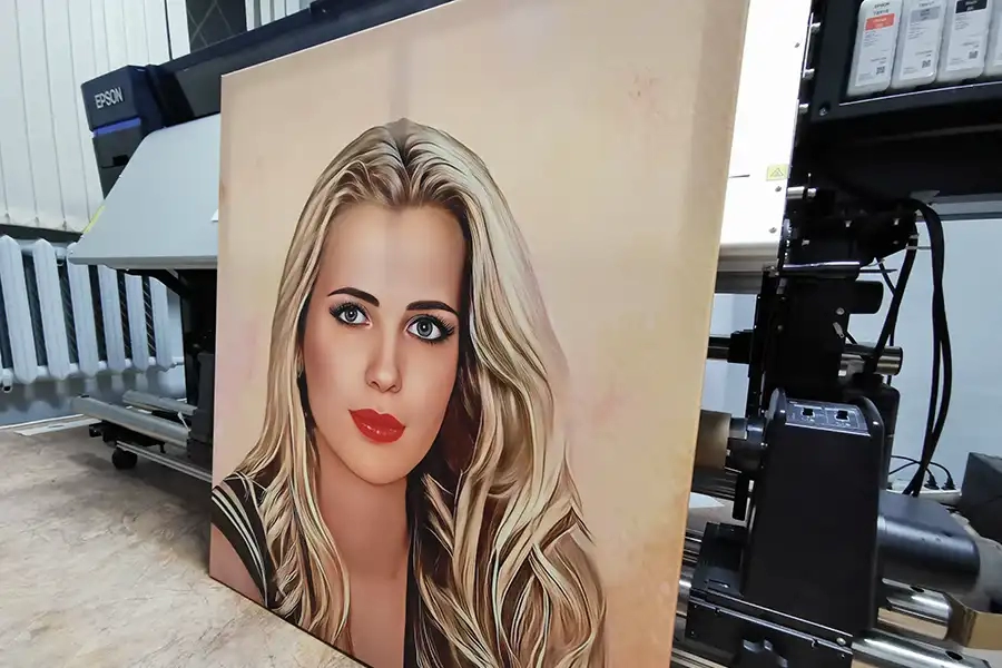 семейный портрет на холсте