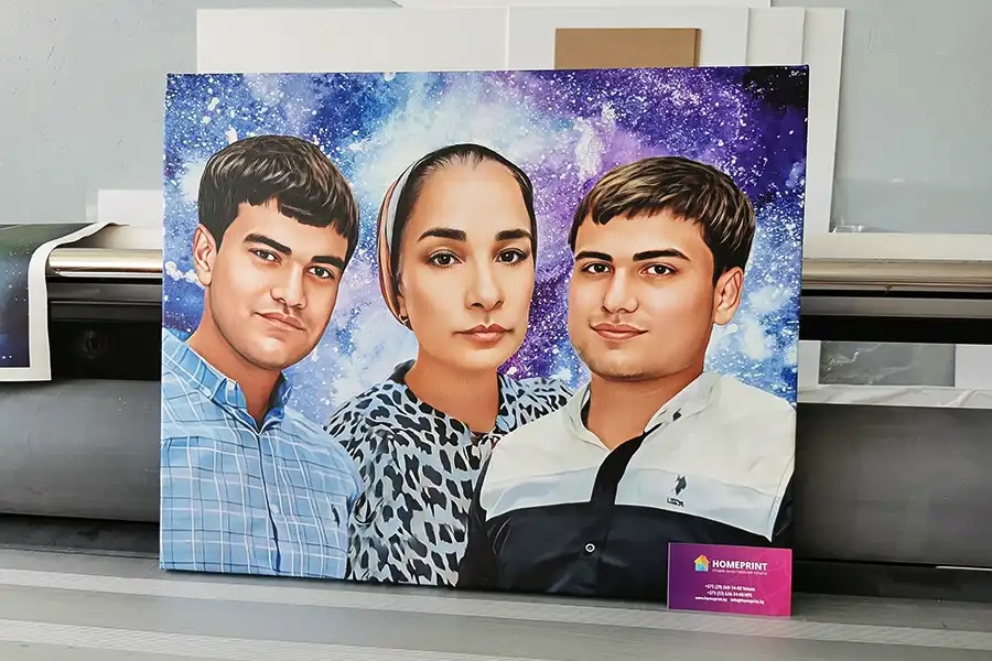 Семейный портрет дрим арт на холсте