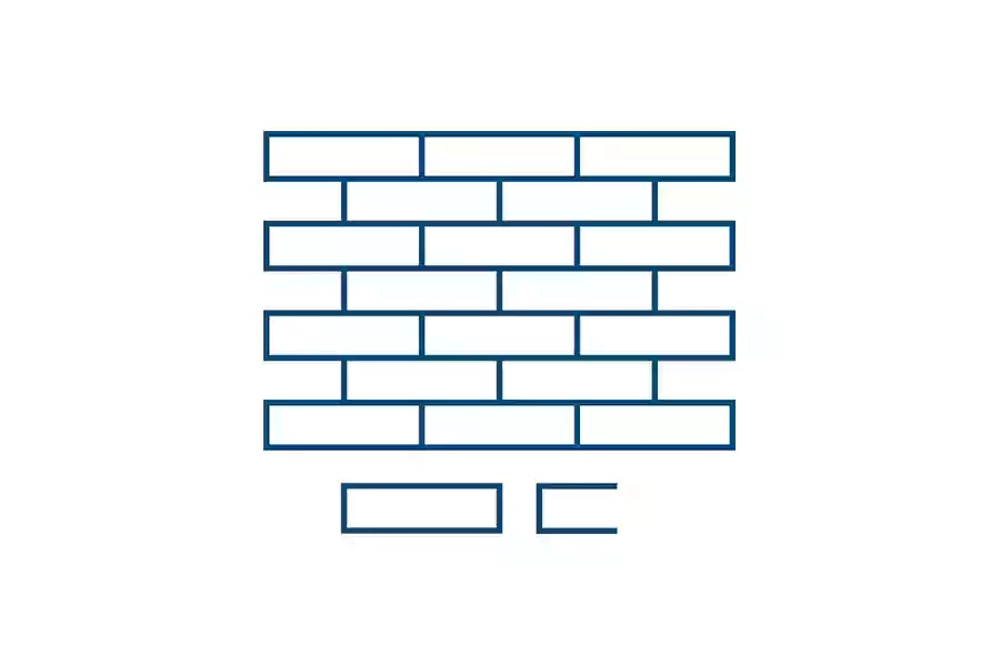 790x535 мм. Кирпич 250х65мм. Шов 10мм.